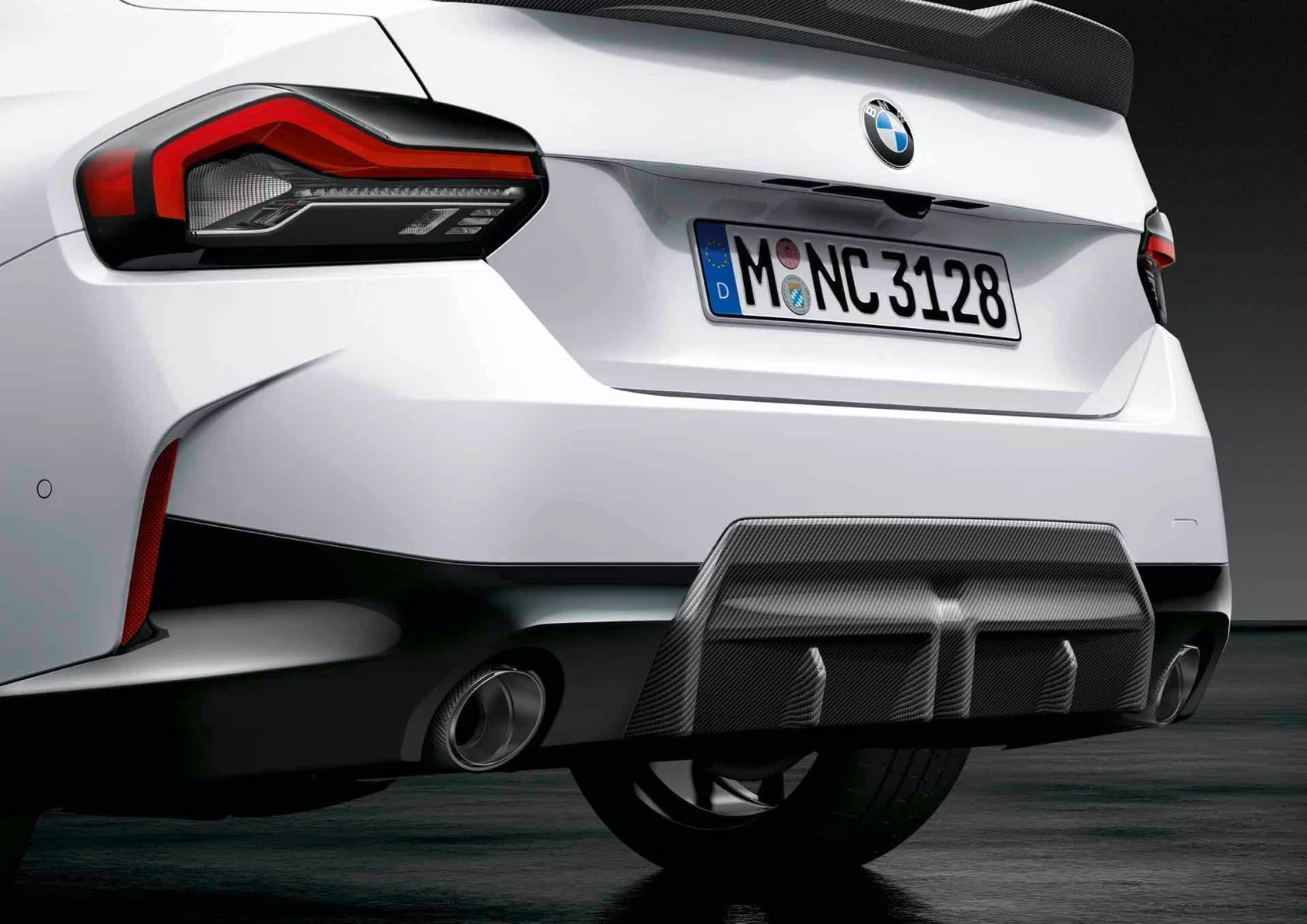 Карбоновый задний диффузор M Performance для BMW 2 серии G42