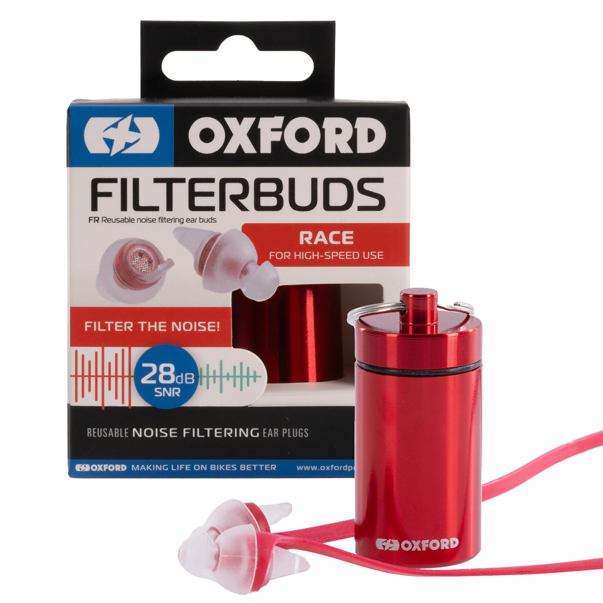 Беруши Oxford FilterBuds Race, 28 дБ SNR