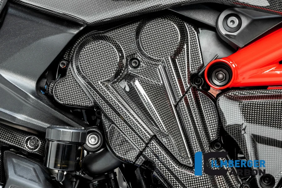 Карбоновая накладка ремня ГРМ Ilmberger для Ducati Diavel 1260 (2019–2022), вертикальный цилиндр