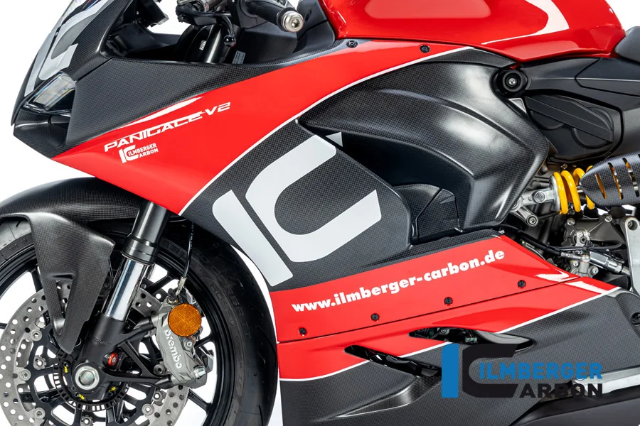 Карбоновые боковины обтекателя Ilmberger для Ducati Panigale V2 (2020–2024)