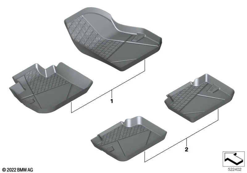 Задние коврики салона Floor Liner для BMW X1 U11