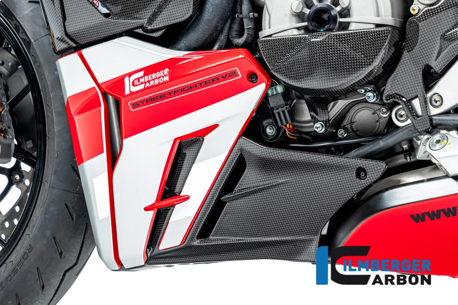 Карбоновые удлинители плуга Ilmberger для Ducati Streetfighter V2 (2022–2024)