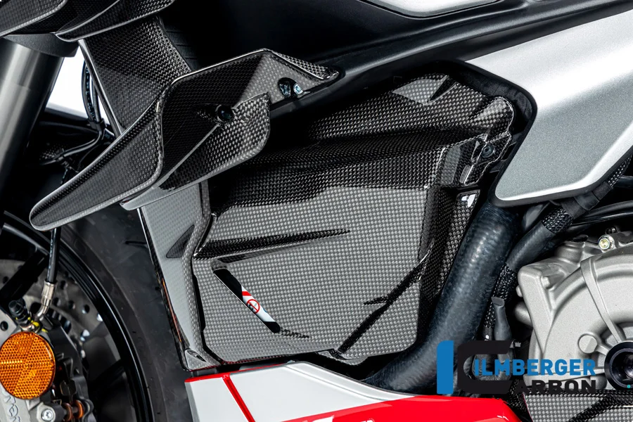 Карбоновая крышка аккумуляторного отсека Ilmberger для Ducati Streetfighter V2 (2022–2024)