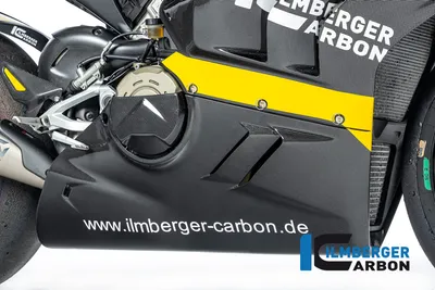 Карбоновый плуг Ilmberger для Ducati Panigale V4 (2022–2024), под низкий выхлоп, для трека