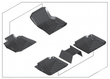 Комплект всепогодных ковриков для BMW X3 G48