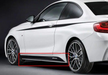 Накладки боковых порогов M performance для BMW F22 2-серия