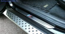 Накладки на пороги дверей М для BMW X5 E70/X6 E71