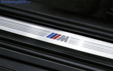 Накладки на пороги дверей «М» стиль для BMW F01 7-серия