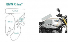 Прозрачная пленка для защиты бака BMW R nineT