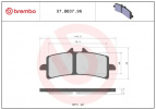Тормозные колодки Brembo — 07BB3796, передние
