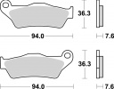 Задние тормозные колодки Brembo — 07BB04CC