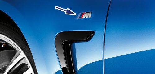 Эмблема BMW M на крыло