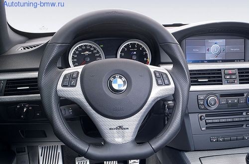 Карбоновая вставка AC Schnitzer в руль BMW X1 E84