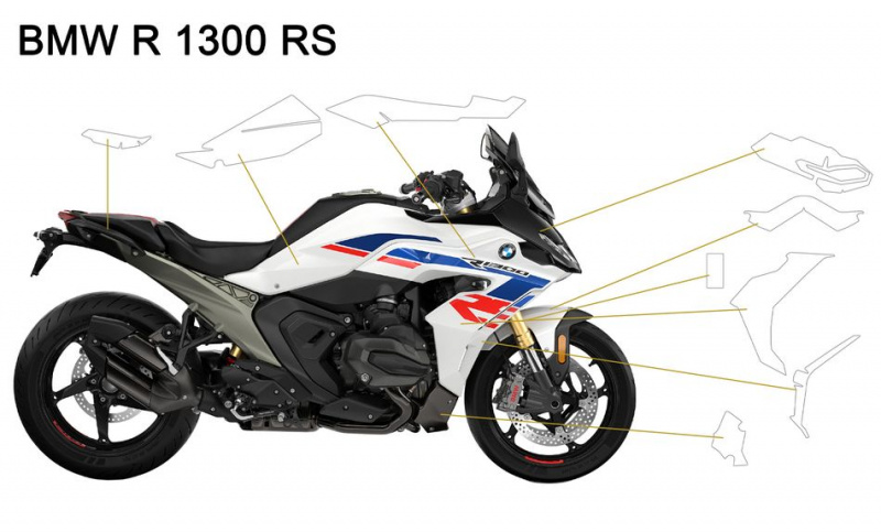 Комплект защитных пленок для BMW R1300RS
