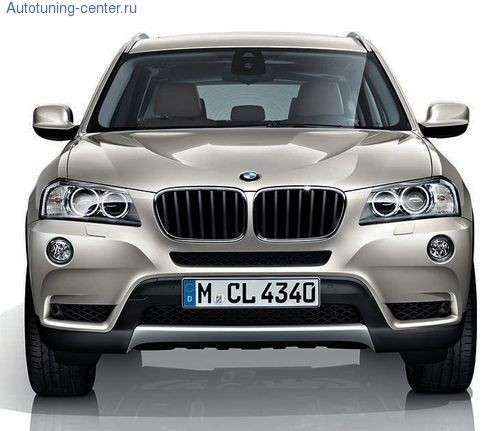 Накладка переднего бампера X Line для BMW X3 F25