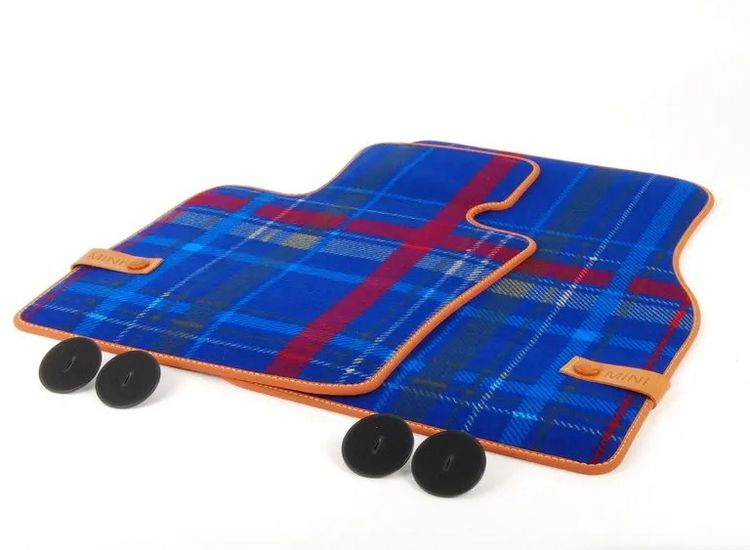 Текстильные коврики Speedwell Blue для MINI F55/F56/F57, передние