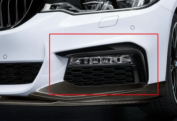 Декоративные накладки переднего бампера для BMW G30 5-серия