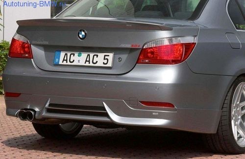 Как снять задний бампер е60 Накладка AC Schnitzer на бампер задний BMW E60.
